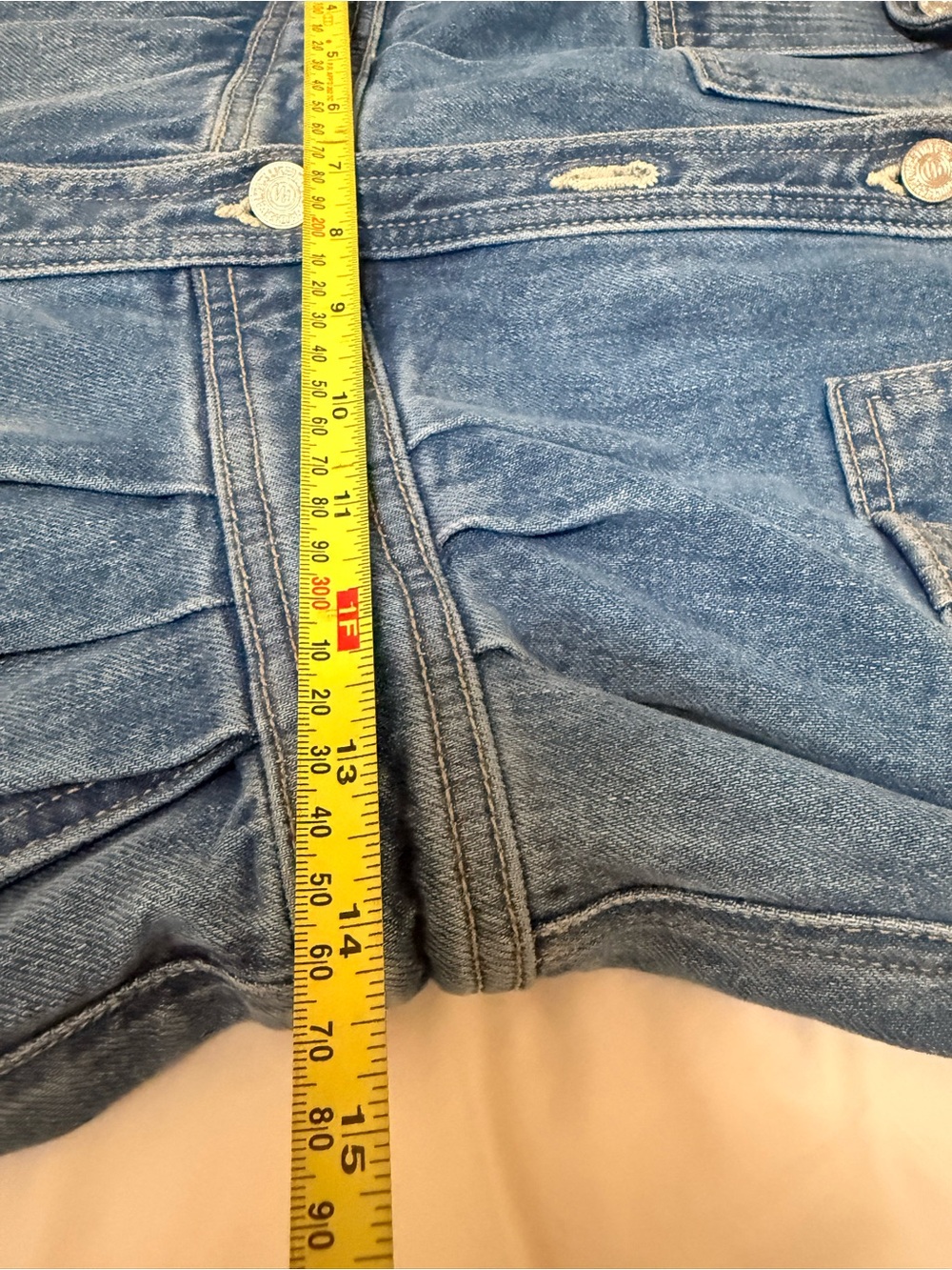 MOTHER Pleated Prep Curbside Jumpsuit Belle De Jour Denim Coverall Boilersuit 28 - Picture 12 of 14